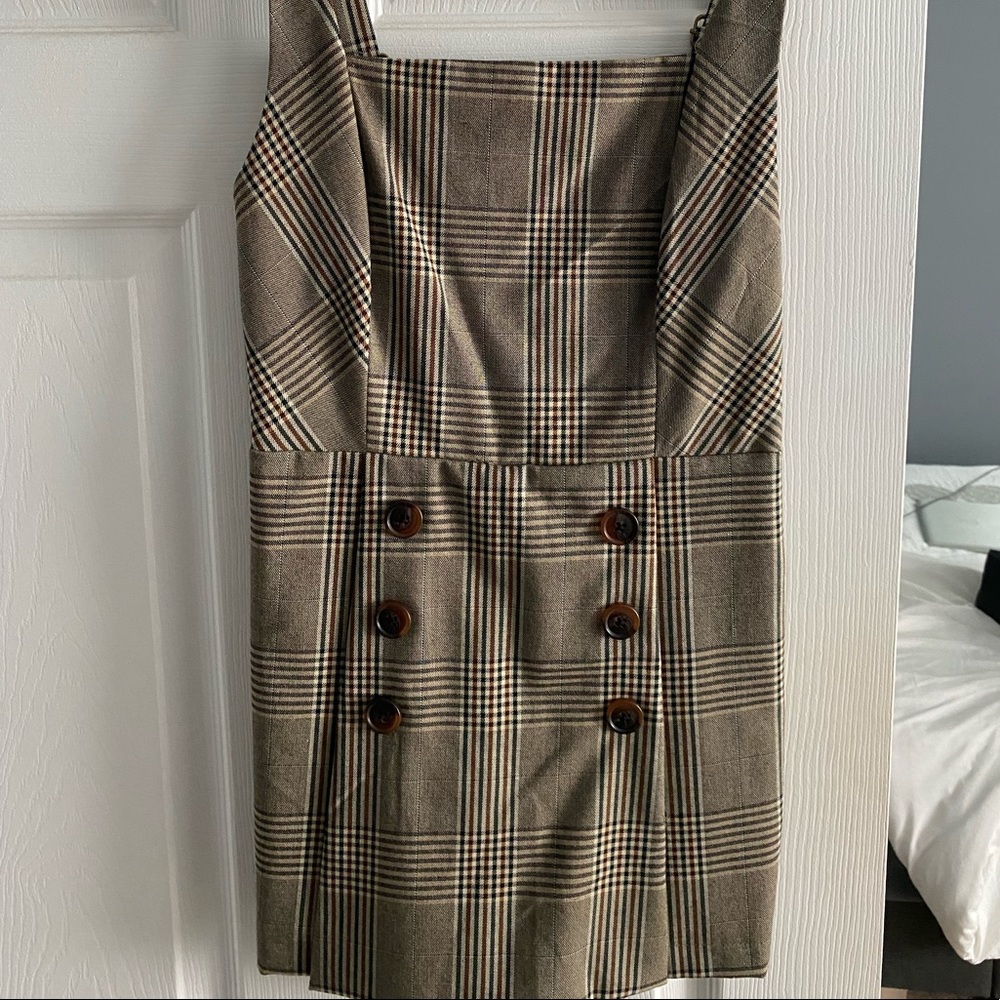 Urban outfitters plaid romper